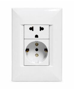 Schuko + Tomacorriente Universal con Tierra "Sonca" SP111