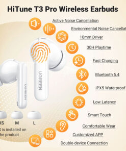 Alternative view of Audífono Inalámbrico UGREEN HiTune T3 Pro Blanco WS206
