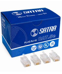 Conector Plug RJ45 Cat 5e SATRA X 100 Und