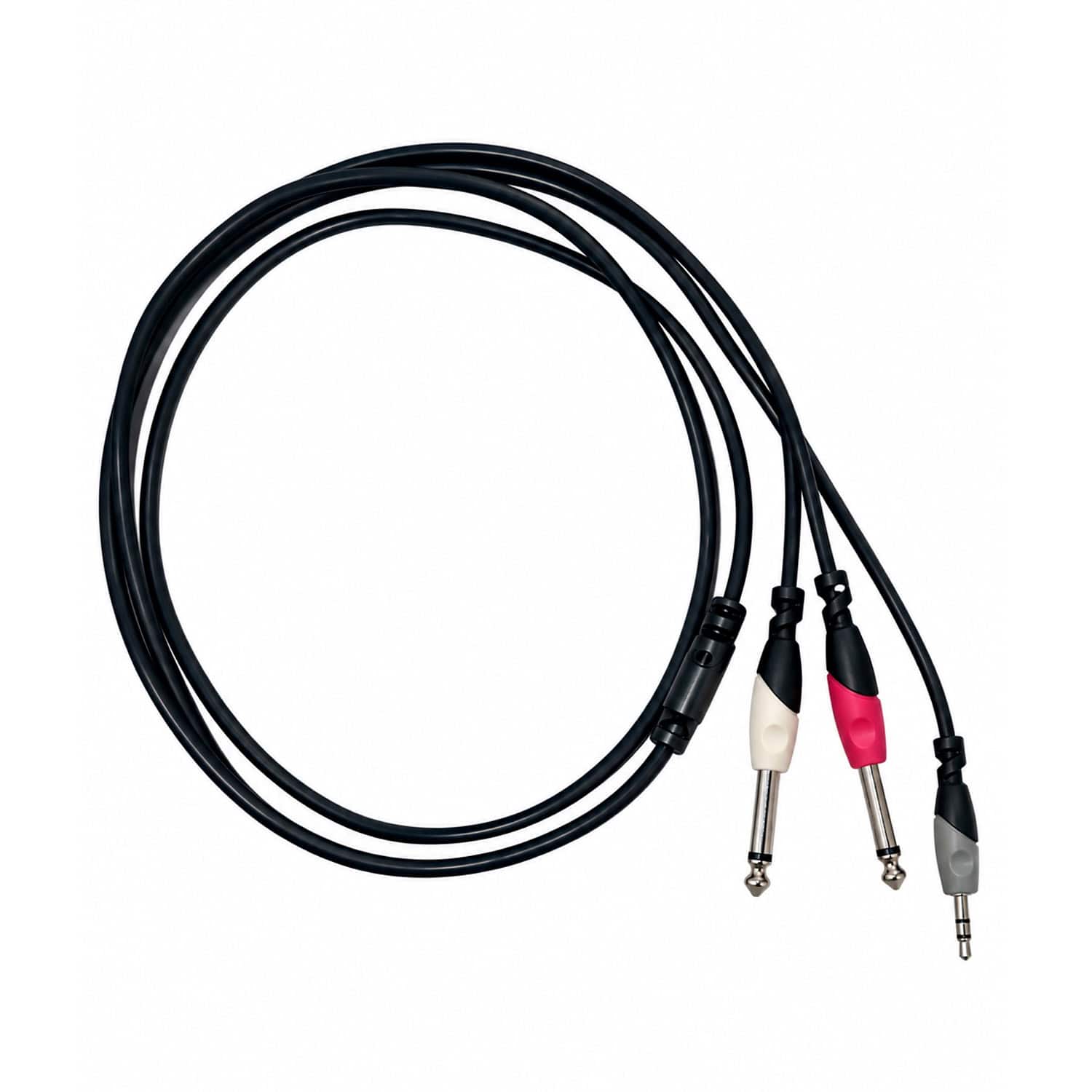 Cable de 1 Plug Stereo 3.5mm a 2 Plug Mono 6.35mm 2M BI162/2M SOUNDKING
