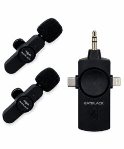 Micrófonos Solaperos Inalámbricos 3 en 1, 2.4 GHz, BT-AP31 BATBLACK