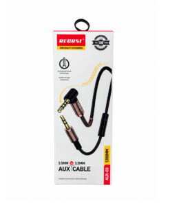 Cable Auxiliar 3.5M a Codo 3.5M de 3 Líneas, 1.20M, Color Negro y Blanco GP-AUX-03 RECRSI - Imagen 4