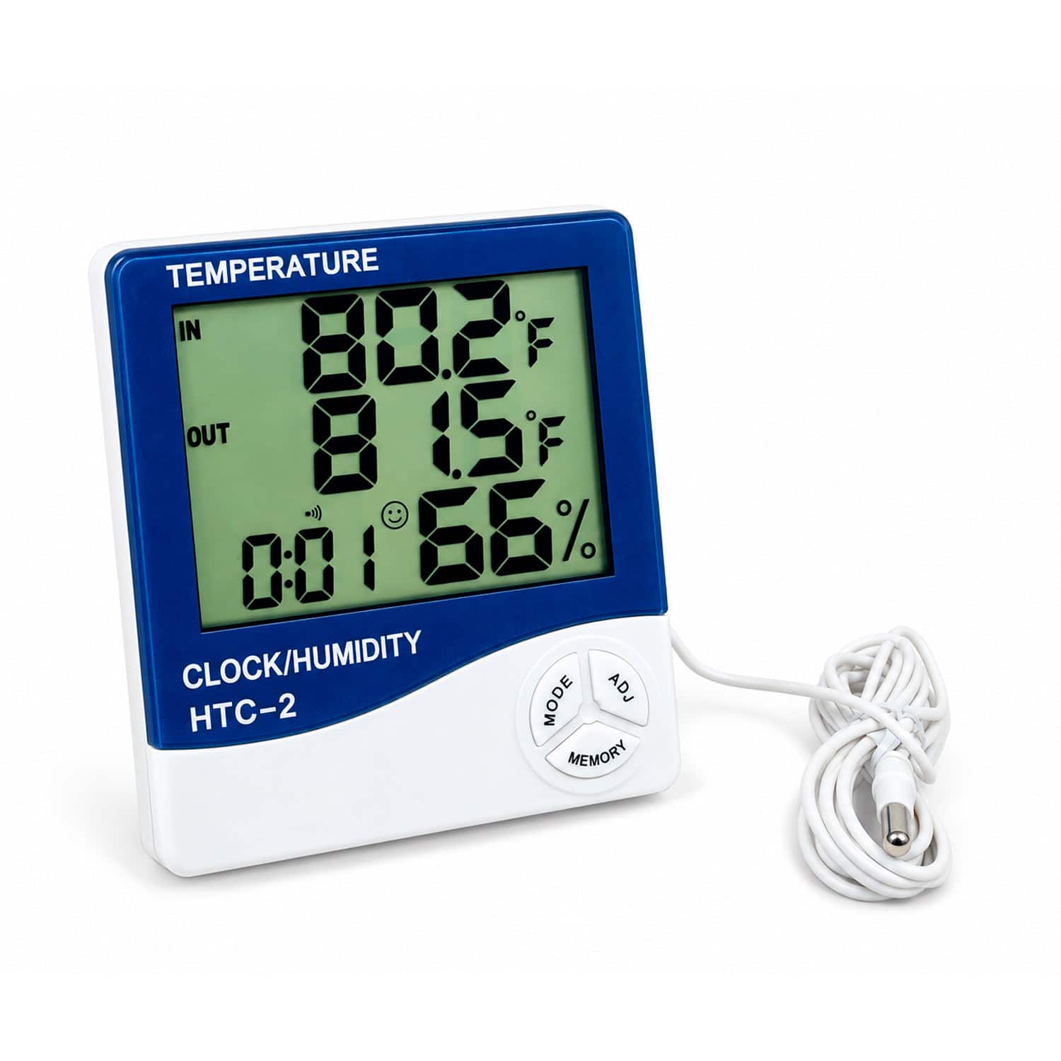 Termómetro electrónico de temperatura y humedad HTC-2