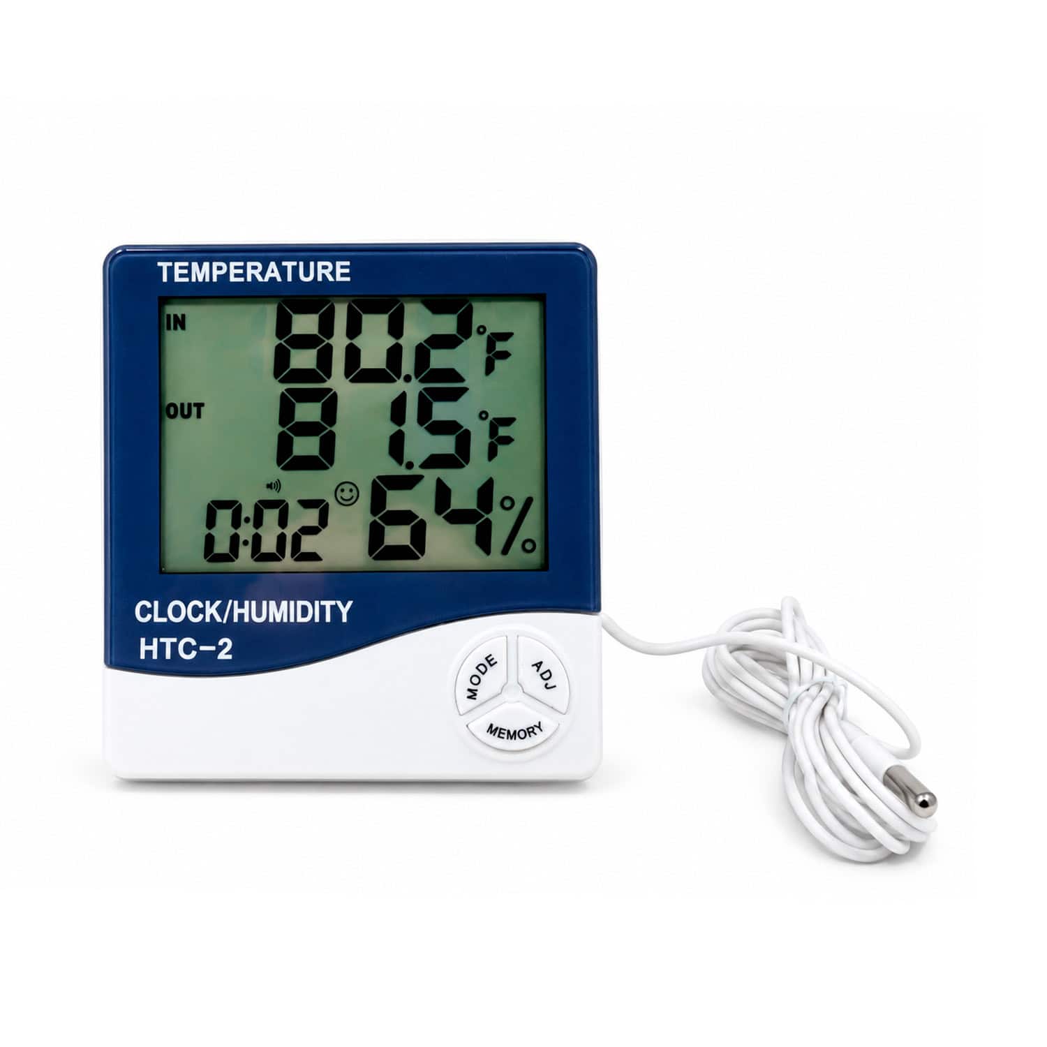 Termómetro electrónico de temperatura y humedad HTC-2 - Imagen 2