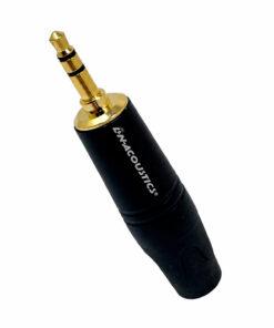 Plug estéreo de 3.5 mm metálico negro/plateado LN-161 L&N-ACOUSTICS