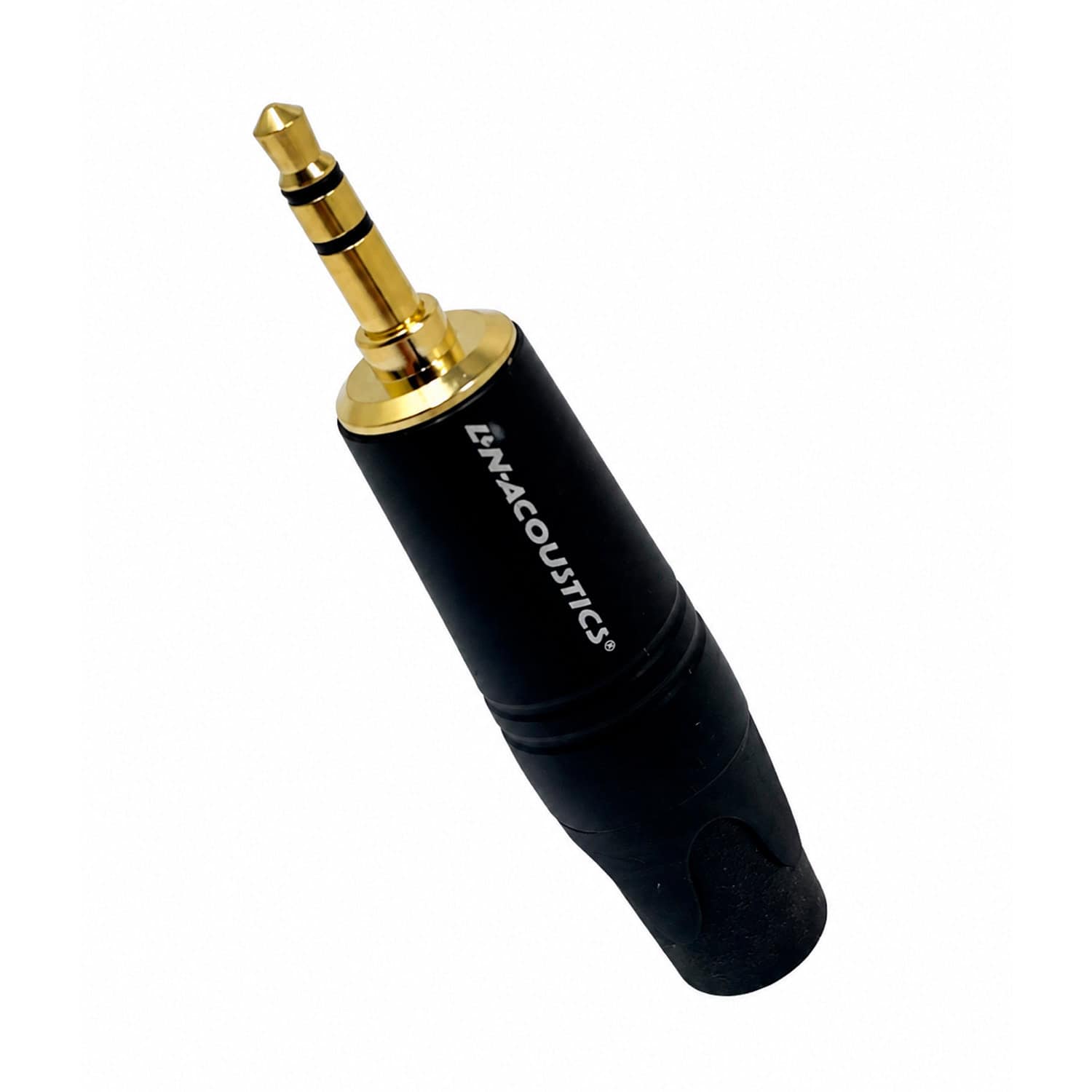 Plug estéreo de 3.5 mm metálico negro/plateado LN-161 L&N-ACOUSTICS