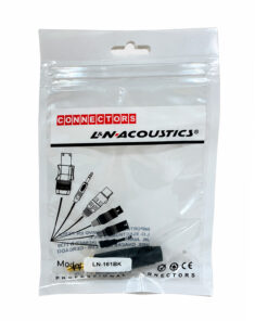 Plug estéreo de 3.5 mm metálico negro/plateado LN-161 L&N-ACOUSTICS - Imagen 4
