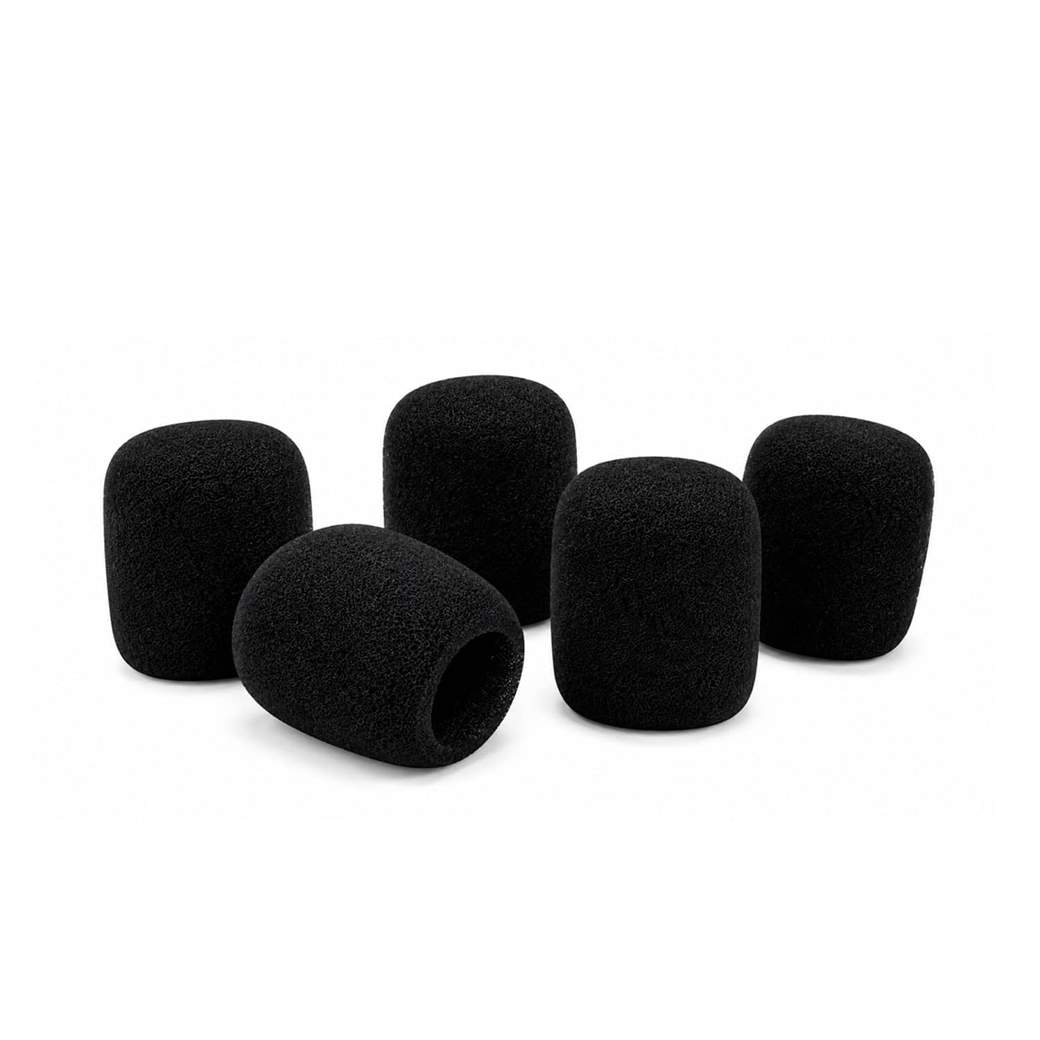 Esponja para micrófono, set de 5 piezas color negro M-SP-BLACK - Imagen 2