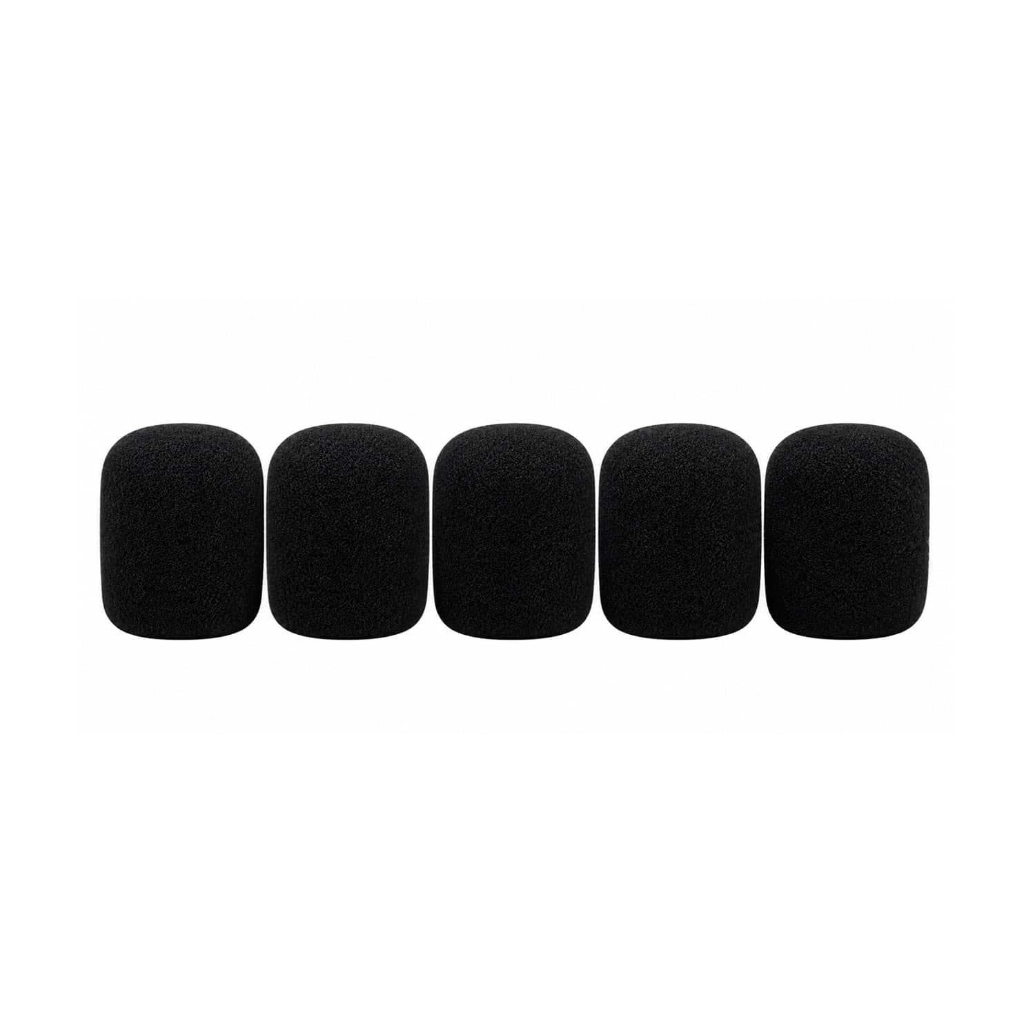 Esponja para micrófono, set de 5 piezas color negro M-SP-BLACK - Imagen 3