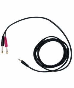 Cable 1 Plug Stereo 3.5mm a 2 Plug Mono 6.3mm 3M BJJ228/3M SOUNDKING - Imagen 3